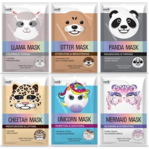 Máscaras Faciales Hidratantes Epielle Cheetah - Paquete de 6