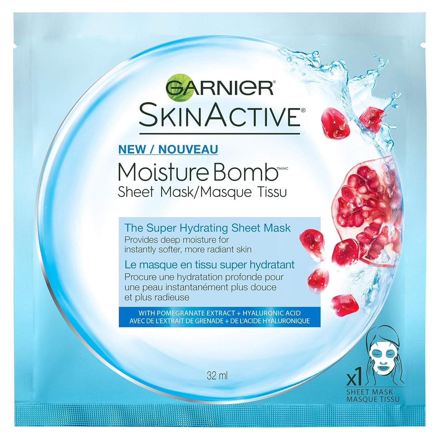 Mascarilla de Tela Hidratante Garnier SkinActive 30g