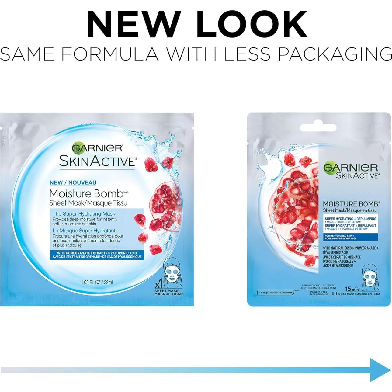 Mascarilla de Tela Hidratante Garnier SkinActive 30g