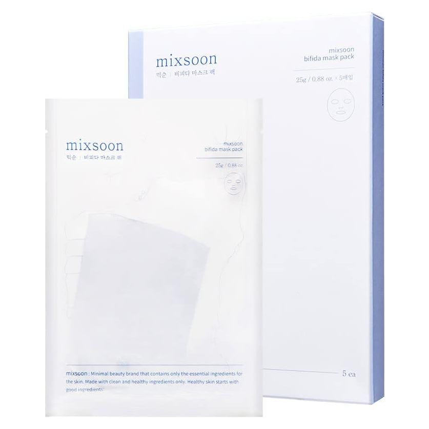 Mascarilla de Hoja Mixsoon Bifida Hidratación Facial 5 Unidades