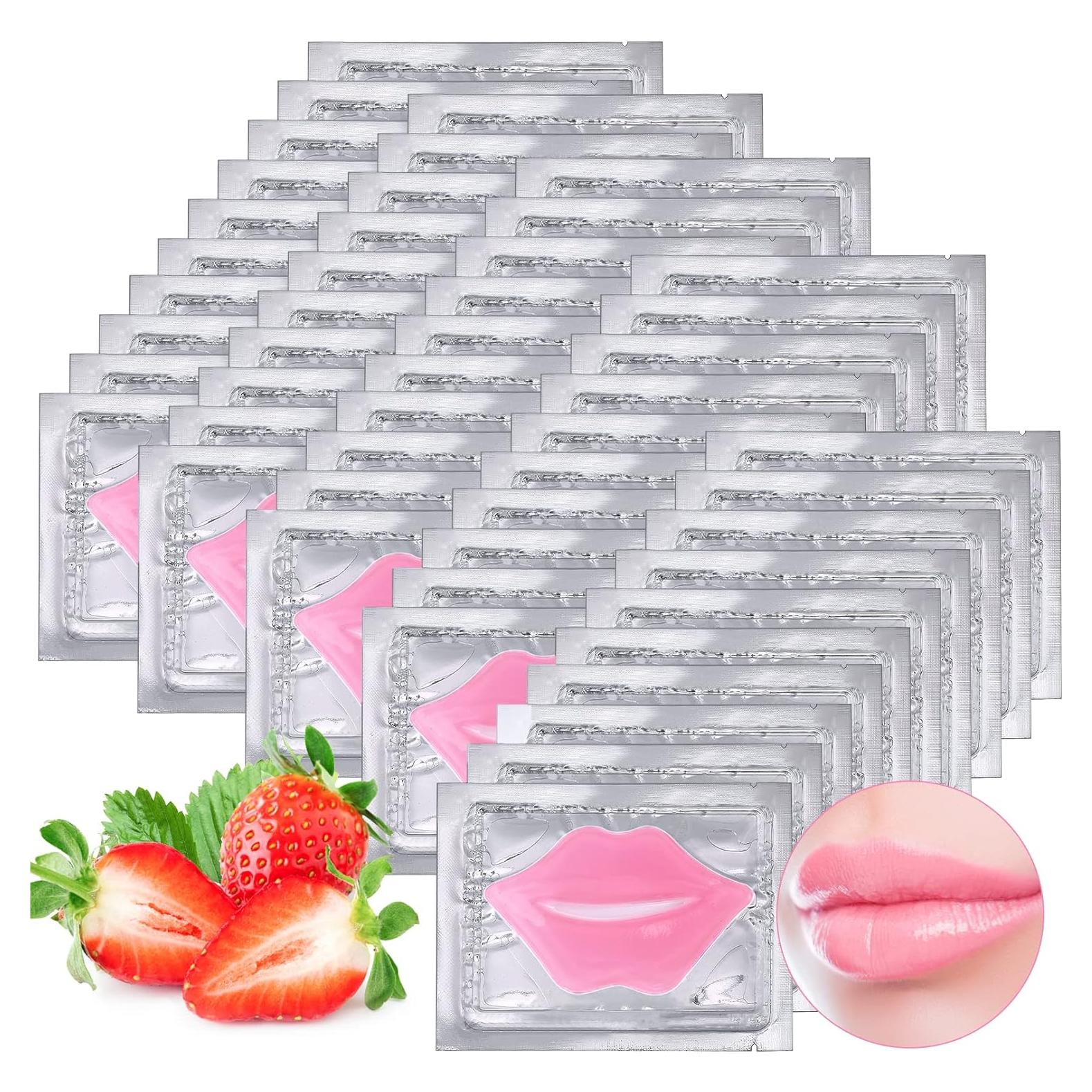 50 Mascarillas de Colágeno para Labios Kipeber - Hidratación y Antienvejecimiento