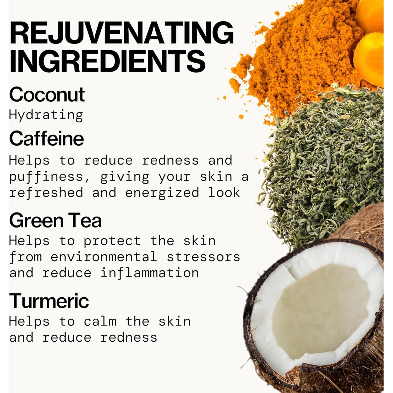 Mascarilla de Hoja Pacifica - Rehabilitación del Estrés con Coco y Cafeína - Paquete de 6