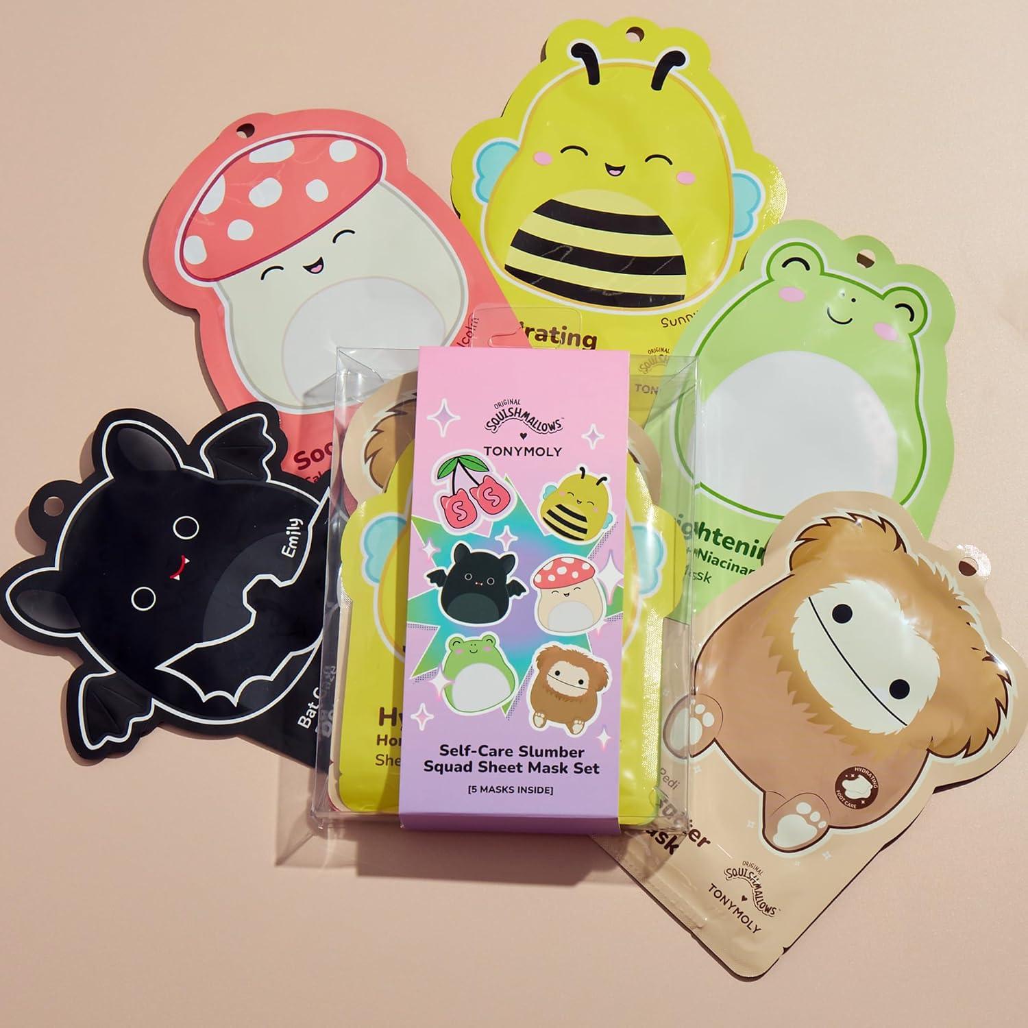 Conjunto de Mascarillas TONYMOLY x Squishmallows - 5 Piezas