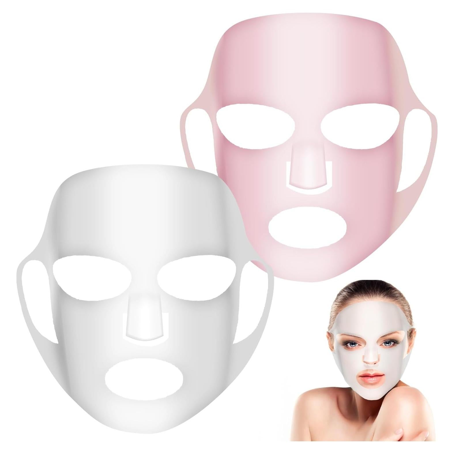 2 Hojas Soporte de Mascarilla Facial Silicona Reutilizable