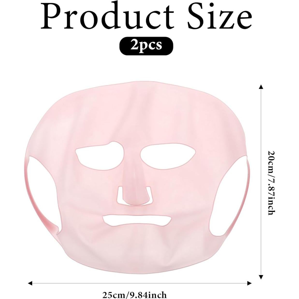 2 Hojas Soporte de Mascarilla Facial Silicona Reutilizable