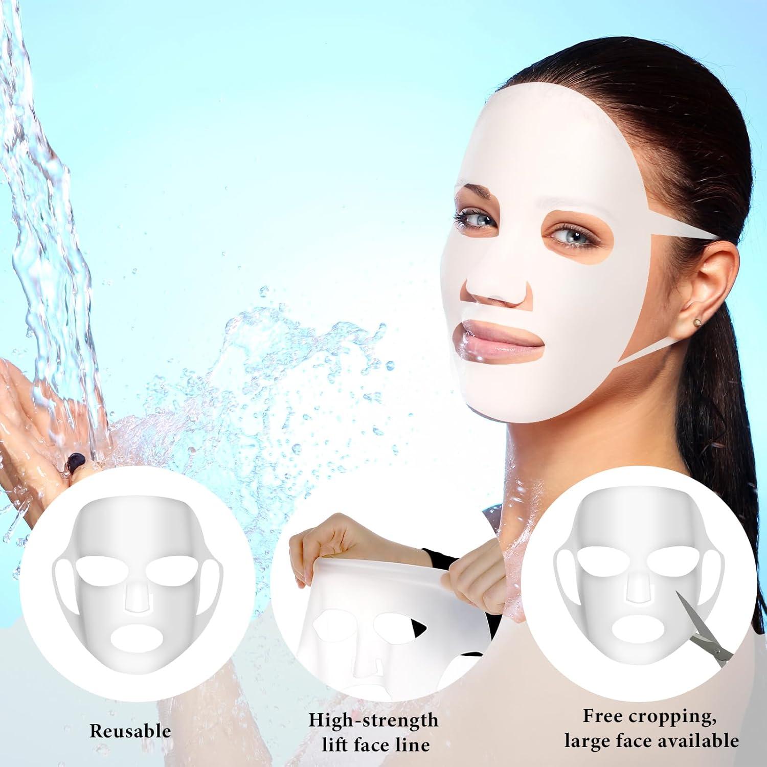 2 Hojas Soporte de Mascarilla Facial Silicona Reutilizable