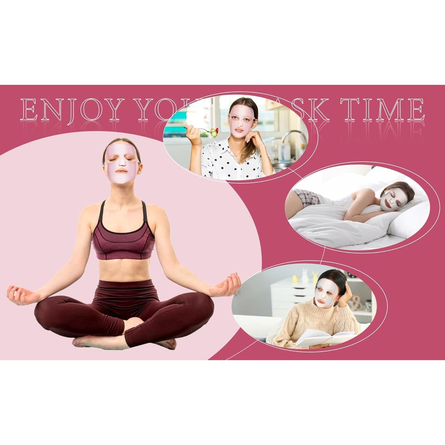 2 Hojas Soporte de Mascarilla Facial Silicona Reutilizable