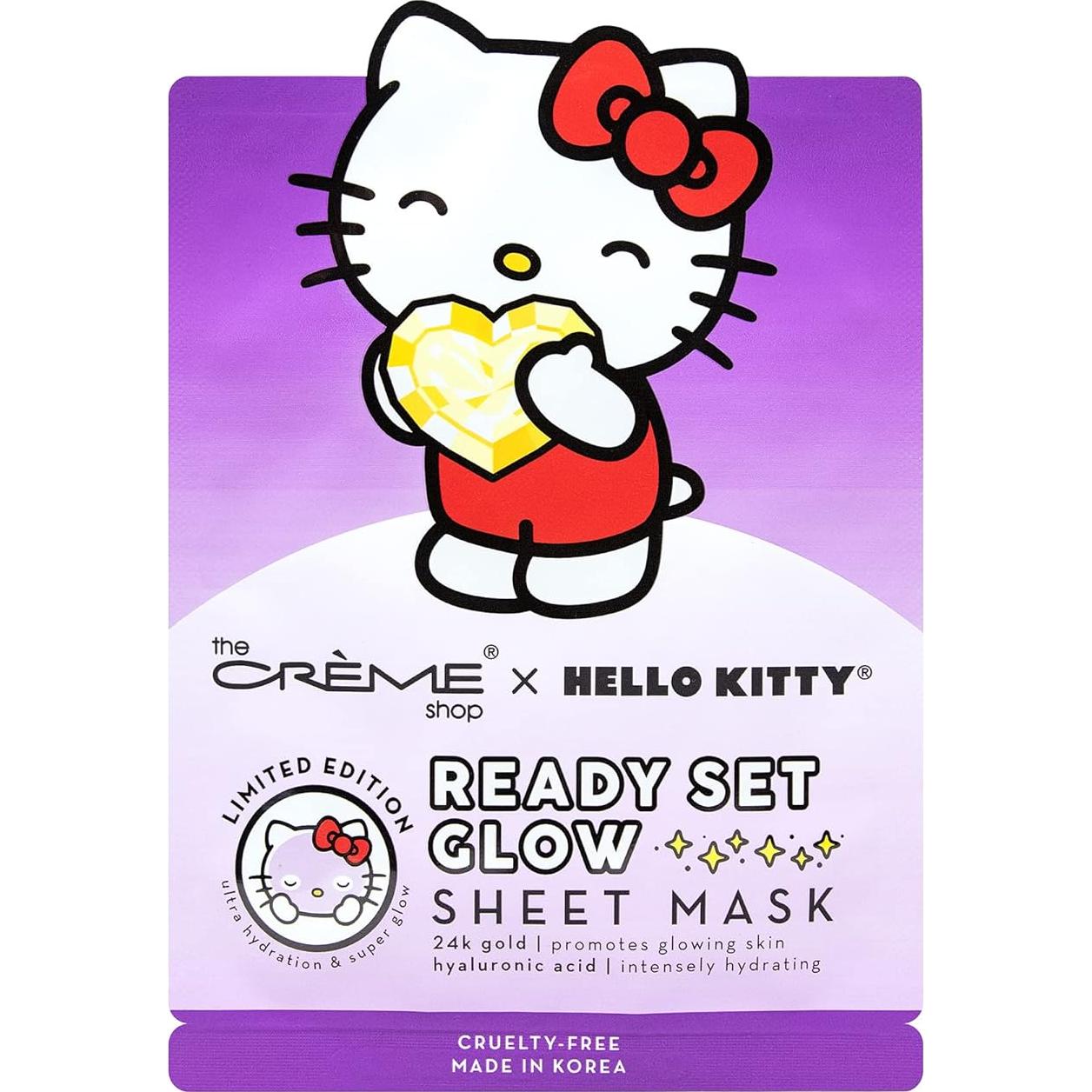 Máscara de Hoja Iluminadora Hello Kitty 24K - Paquete de 3