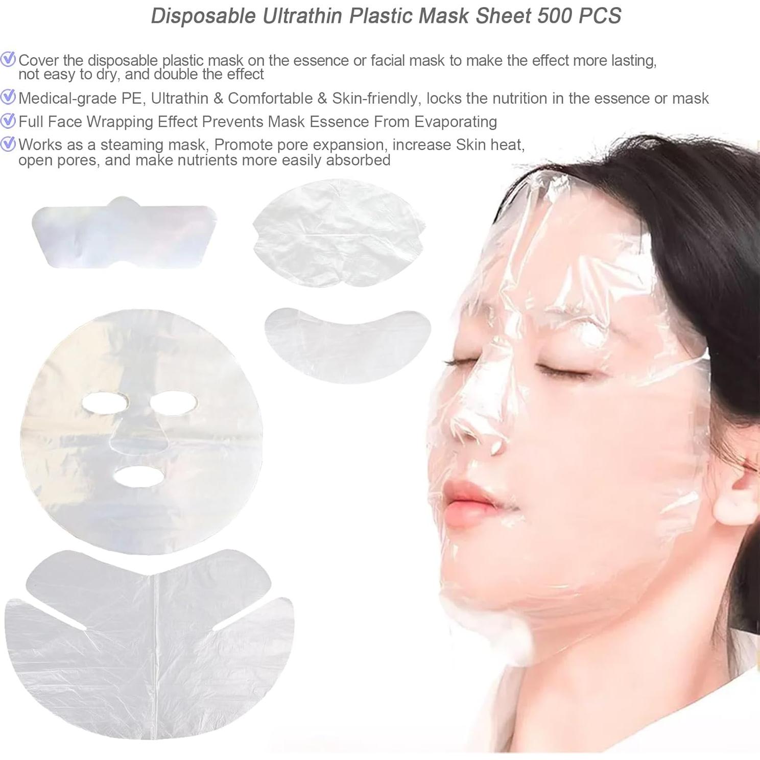 GELMAY 500PCS Máscaras Faciales Desechables Hidratantes