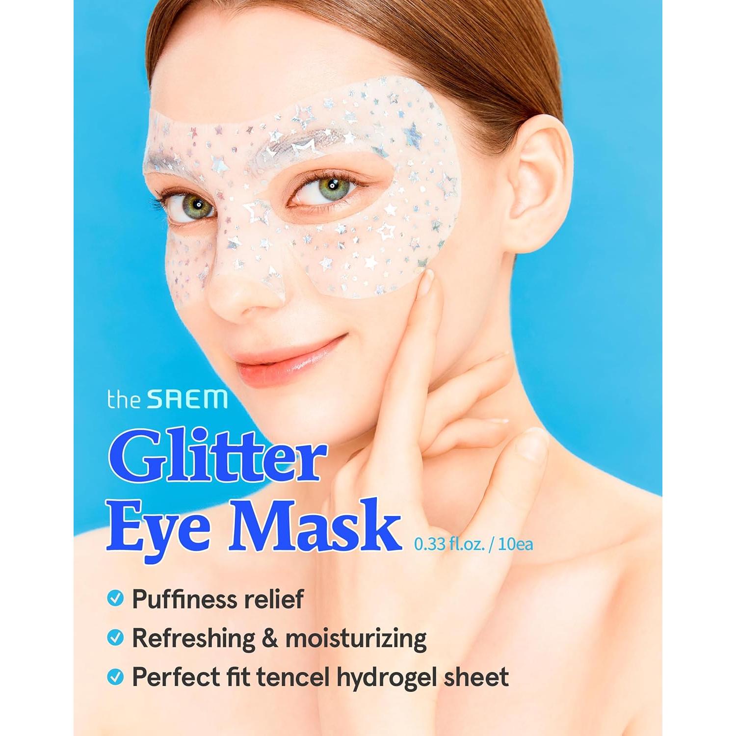 Máscara de Ojos THESAEM Hidratante con Brillo - 10 unidades