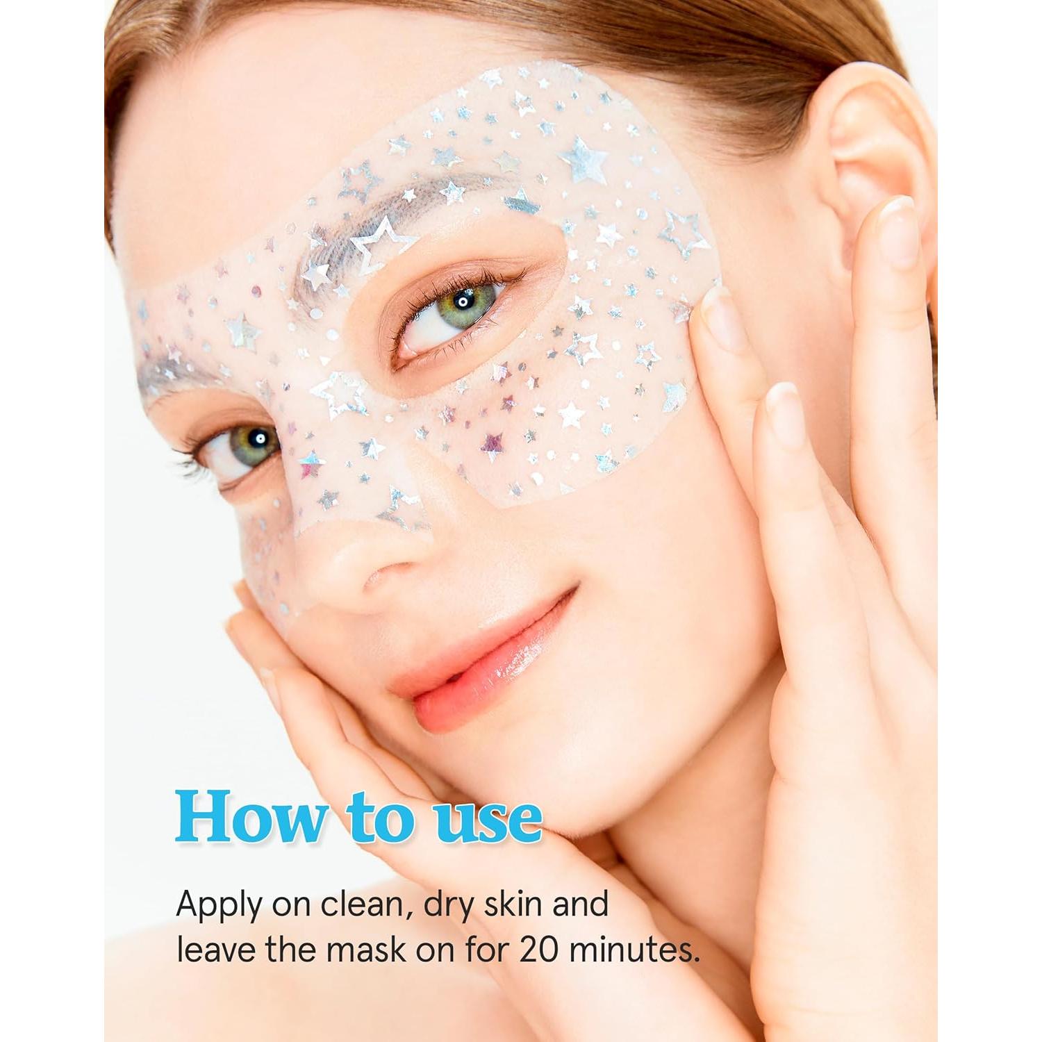 Máscara de Ojos THESAEM Hidratante con Brillo - 10 unidades