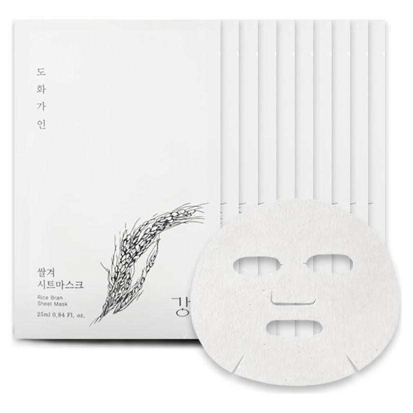 Mascarilla de hoja de salvado de arroz Coreelle - 10 unidades