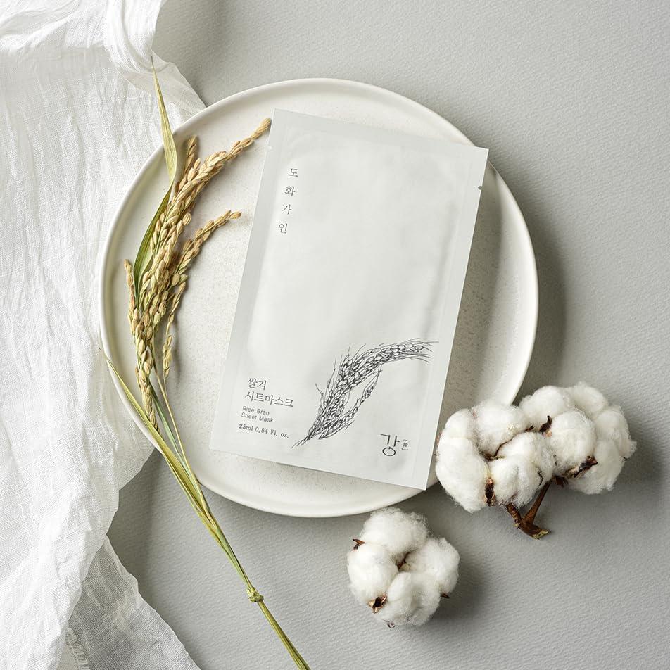 Mascarilla de hoja de salvado de arroz Coreelle - 10 unidades