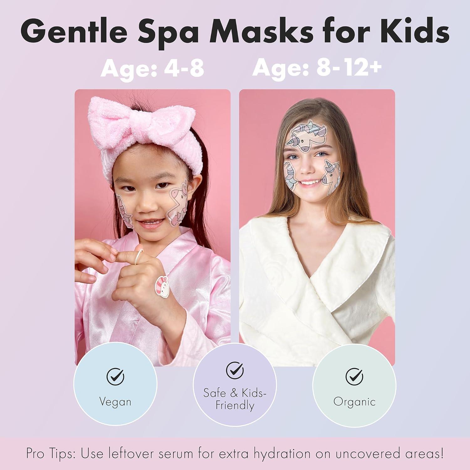 Juego de Mascarillas Faciales para Niños Sprk Naturals - 20 Piezas Orgánicas