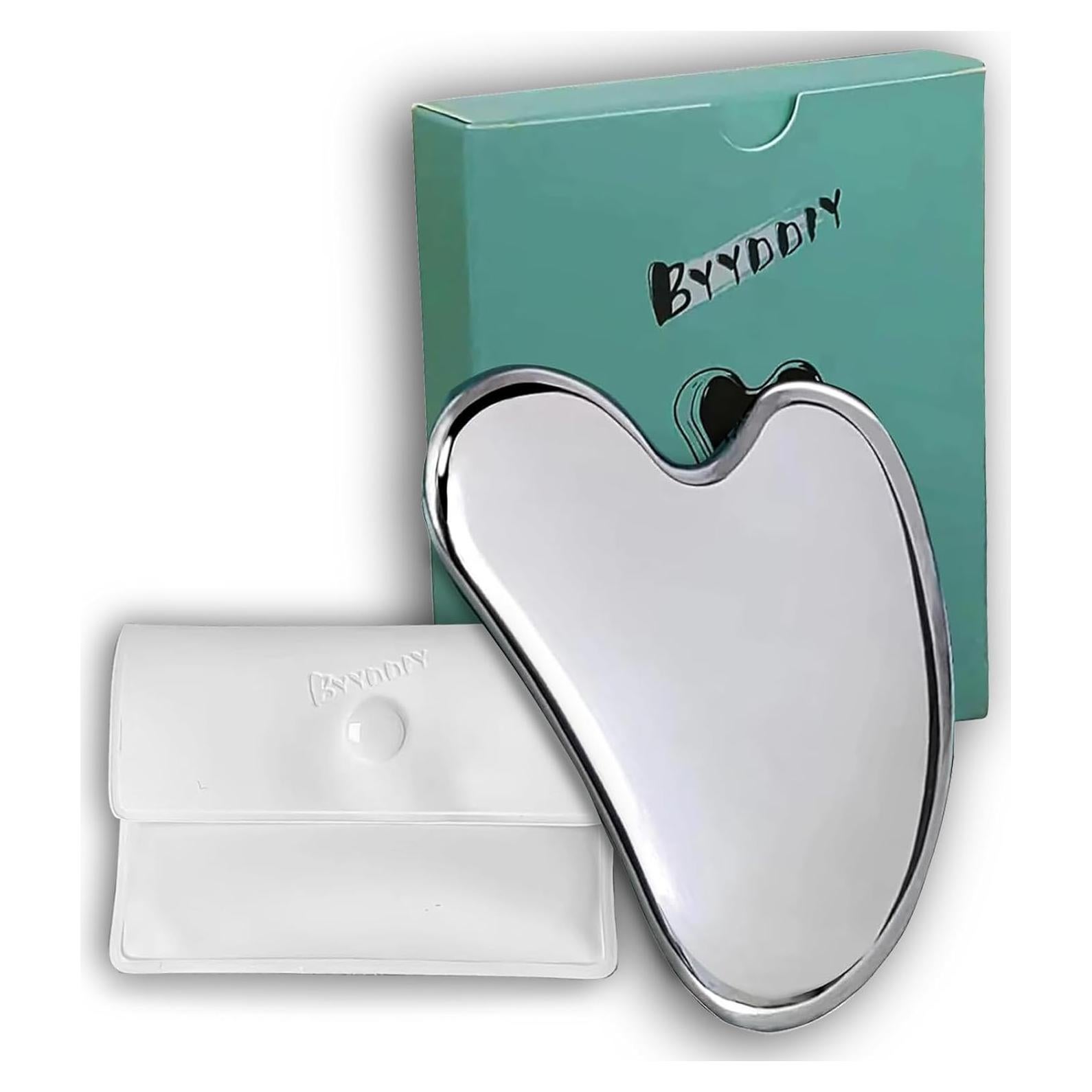 Herramienta Gua Sha Acero Inoxidable BYYDDIY 50.8x24.9cm