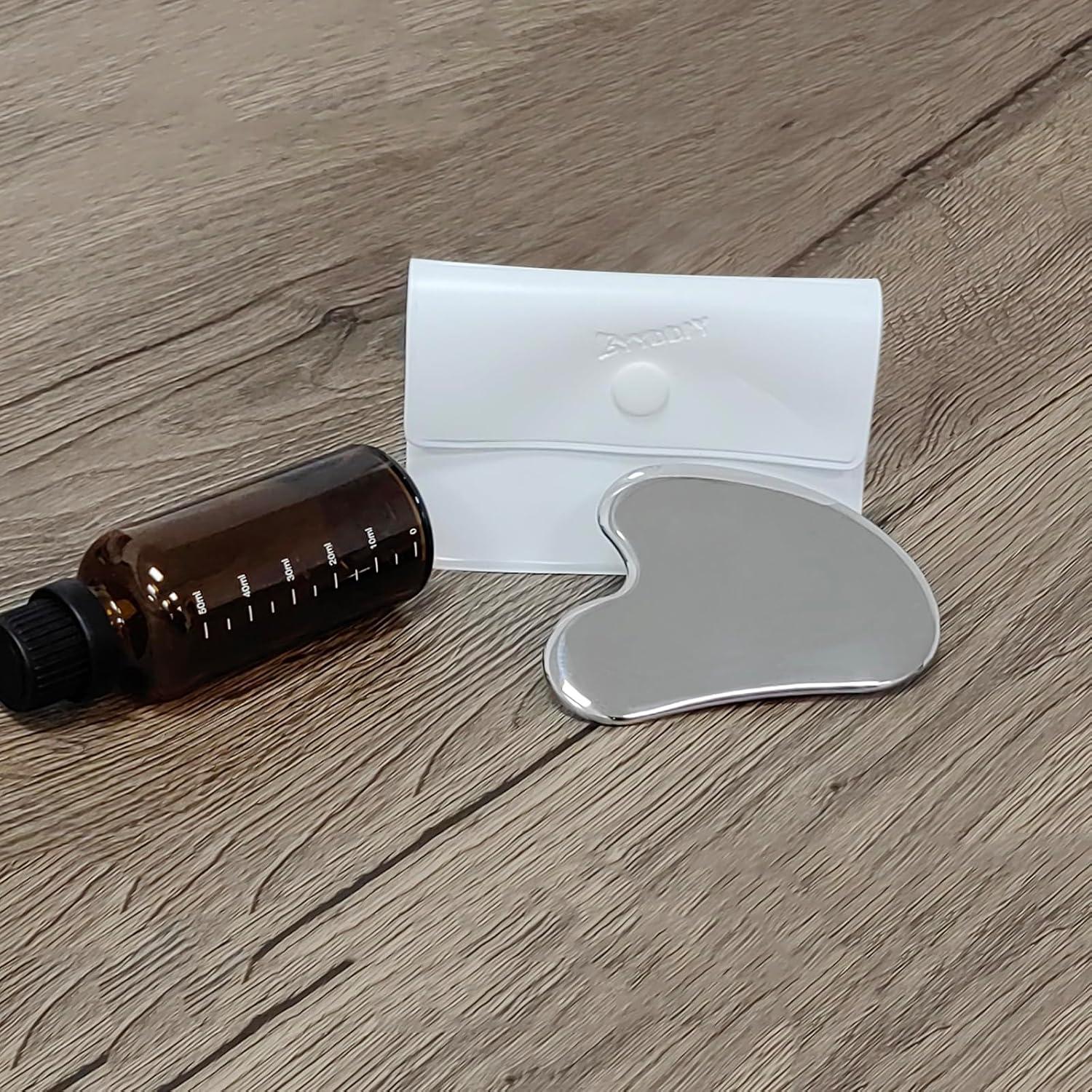 Herramienta Gua Sha Acero Inoxidable BYYDDIY 50.8x24.9cm