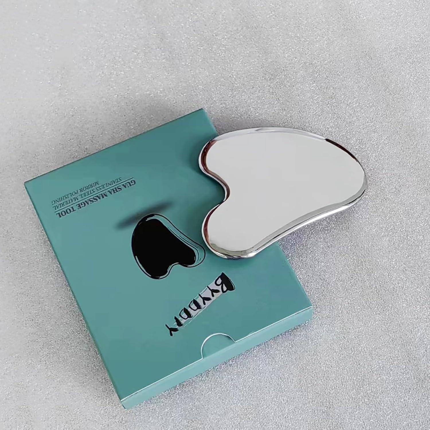 Herramienta Gua Sha Acero Inoxidable BYYDDIY 50.8x24.9cm