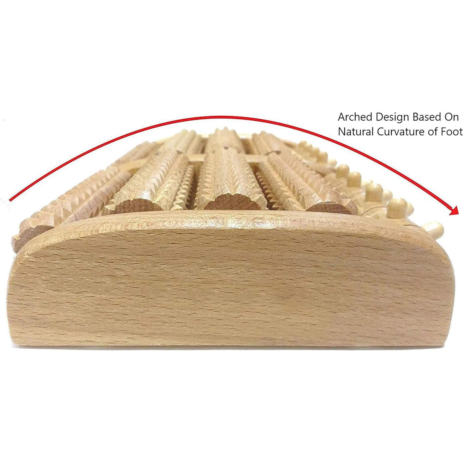 Masajero de Pies Jade Kit - Rodillo de Madera para Alivio