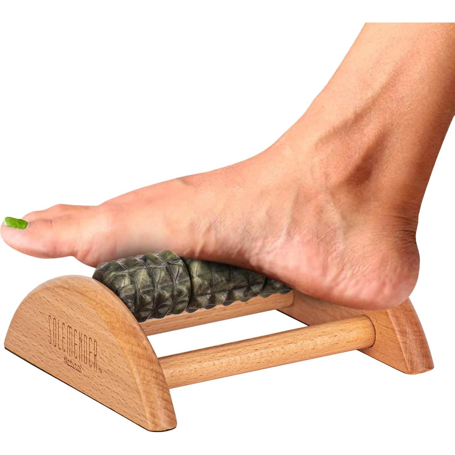 Masajeador de pies Solemender de jade natural - Alivio fascitis plantar