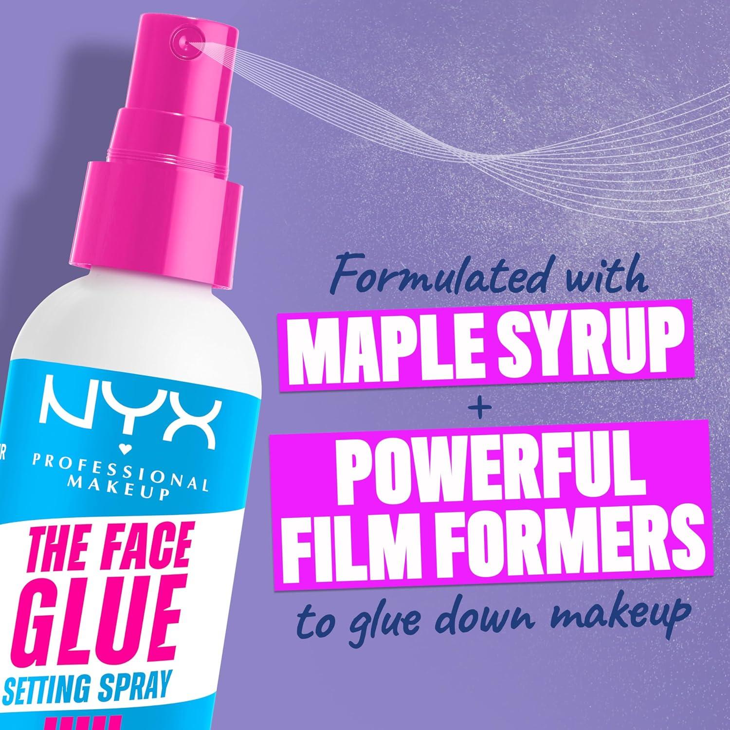 Spray Fijador de Maquillaje NYX The Face Glue 24H Impermeable