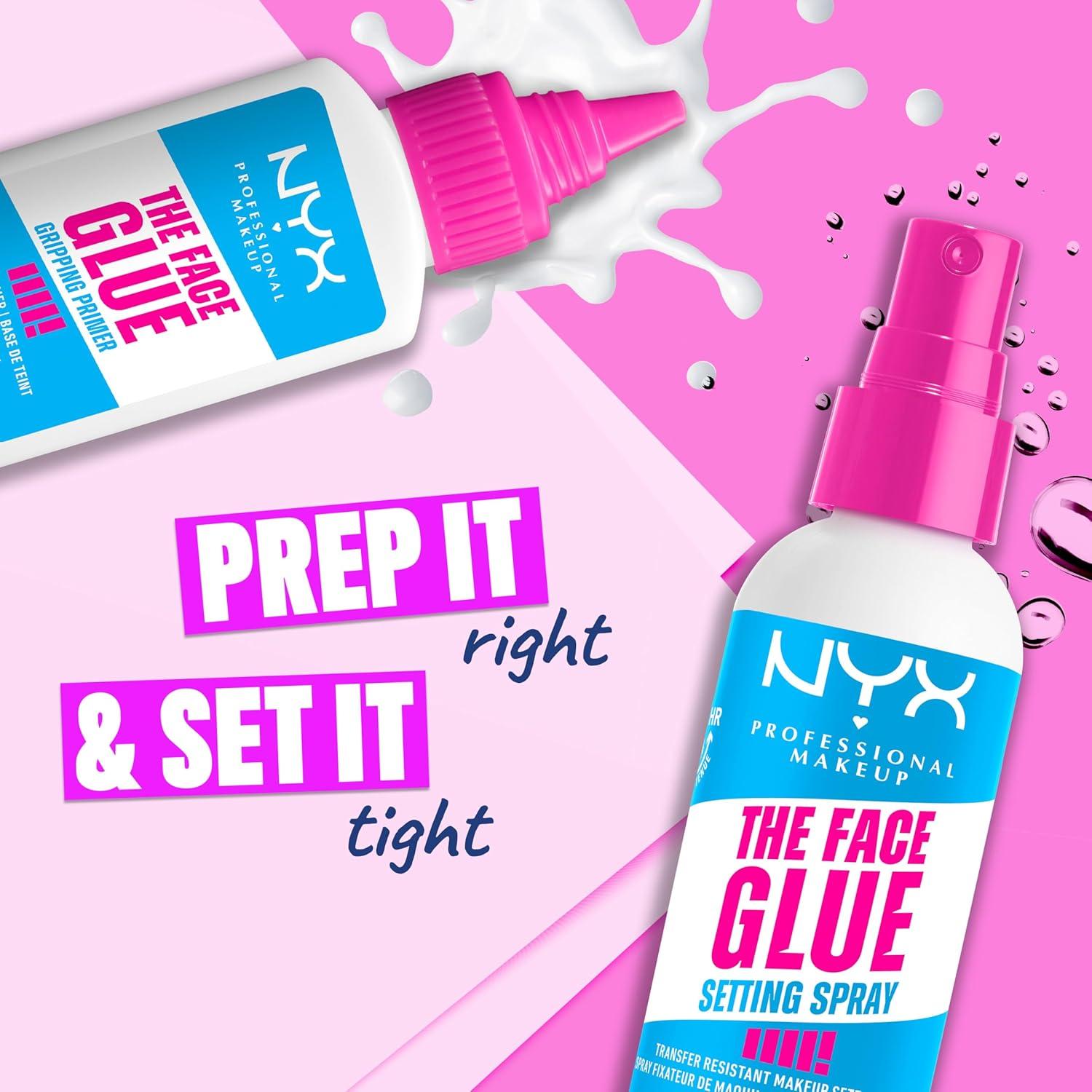 Spray Fijador de Maquillaje NYX The Face Glue 24H Impermeable