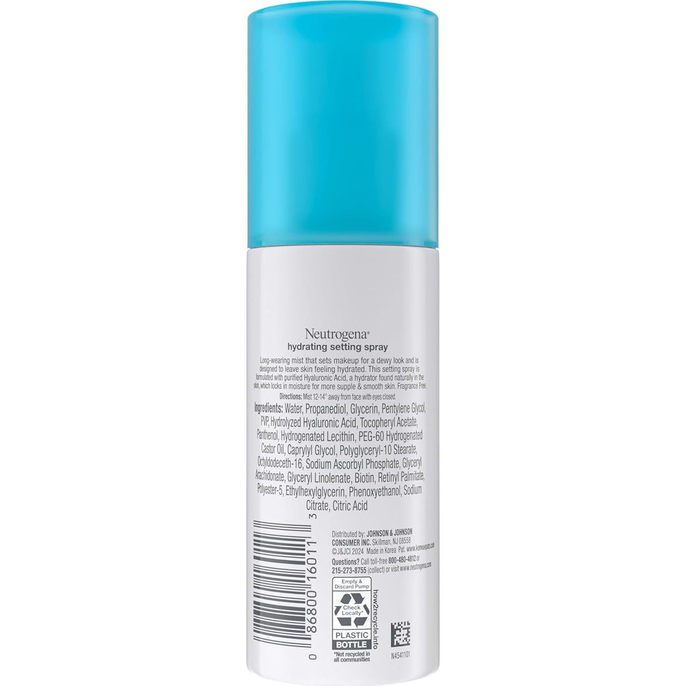 Neutrogena Hydro Boost Spray Fijador de Maquillaje 100 ml