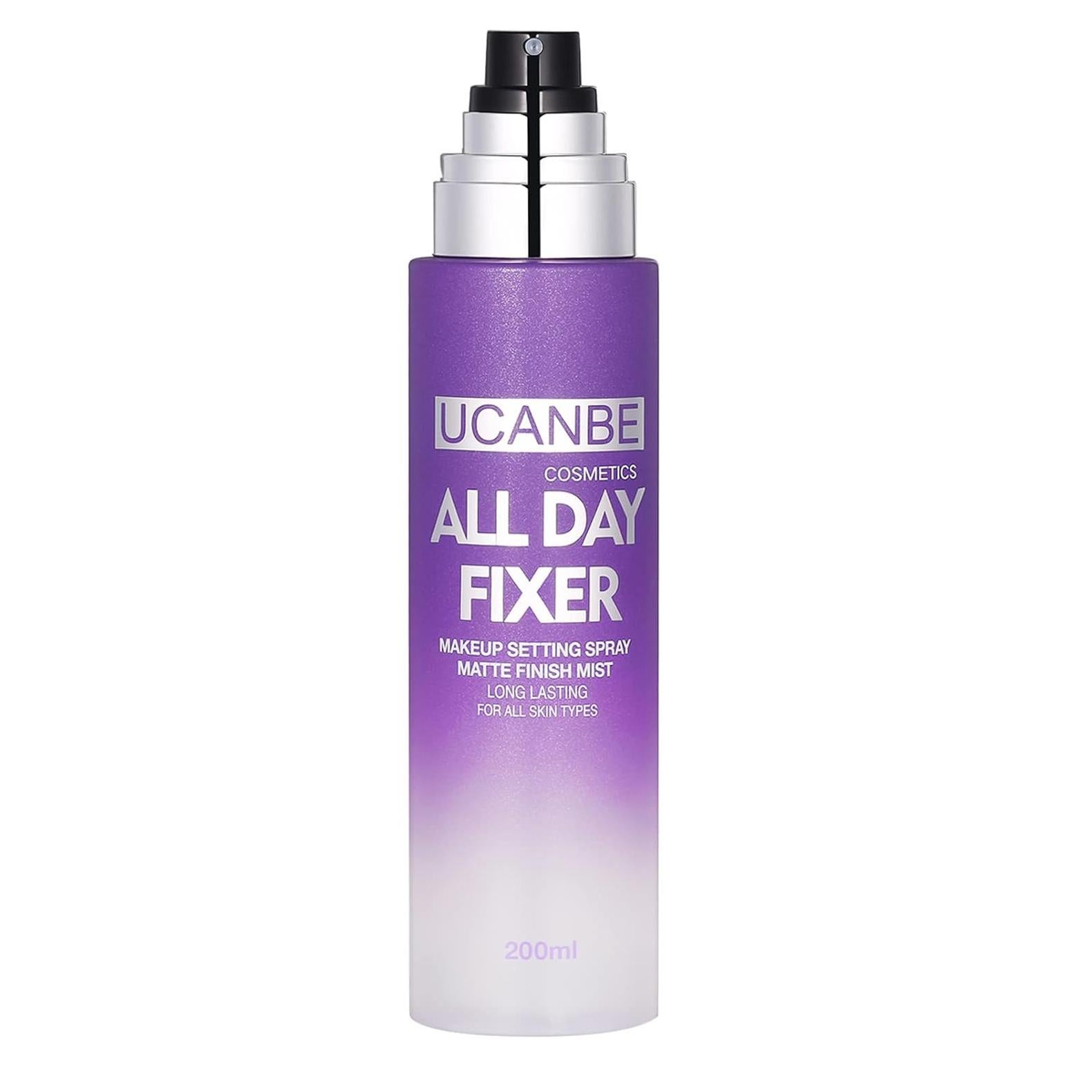 Spray Fijador de Maquillaje UCANBE 200 ml Acabado Mate