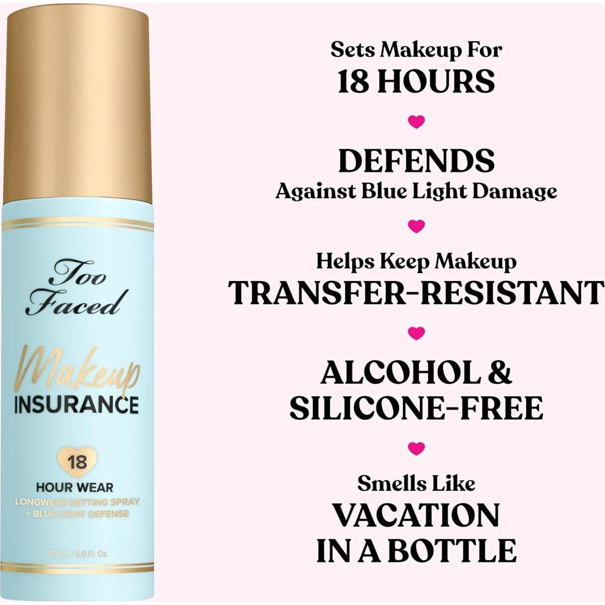 Spray Fijador de Maquillaje Too Faced 118 ml Vegano Hidratante