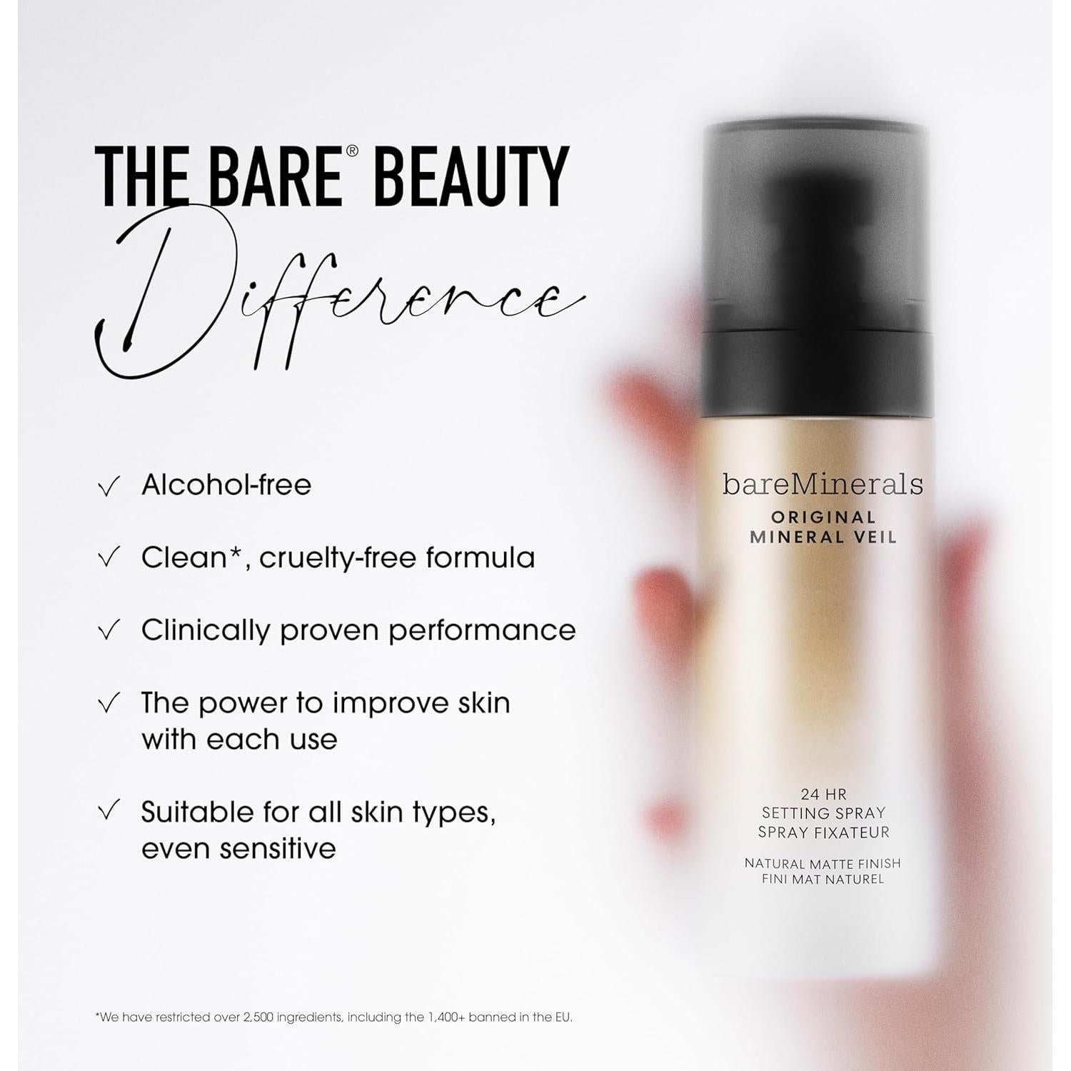 bareMinerals Fijador Mineral Veil Spray 159g - Acabado Mate