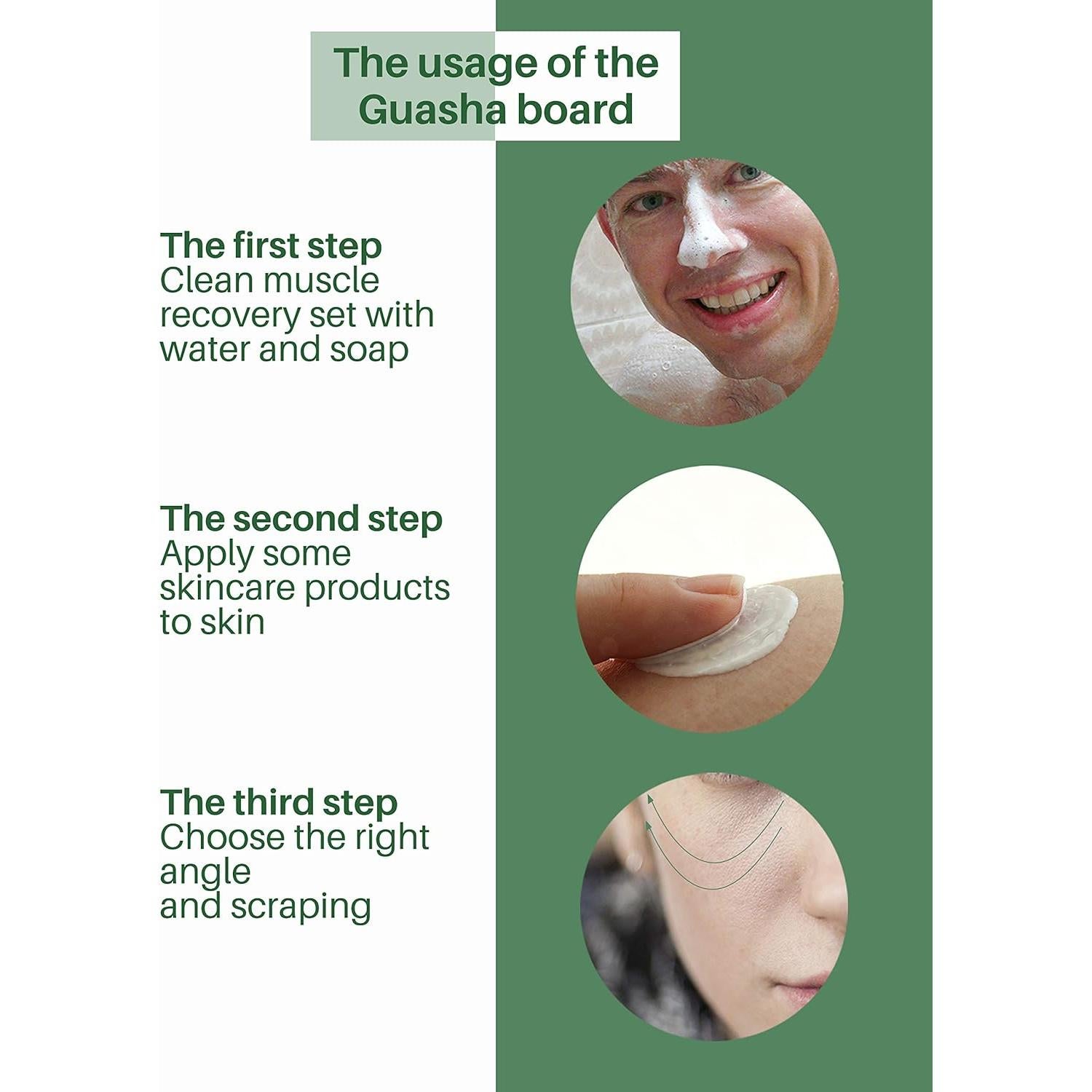 Herramientas de Masaje Gua Sha MoHern - 4 Piezas para Cara y Cuerpo