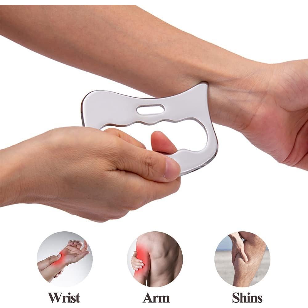 Herramienta de Masaje Gua Sha FeelFree Sport - Acero Inoxidable