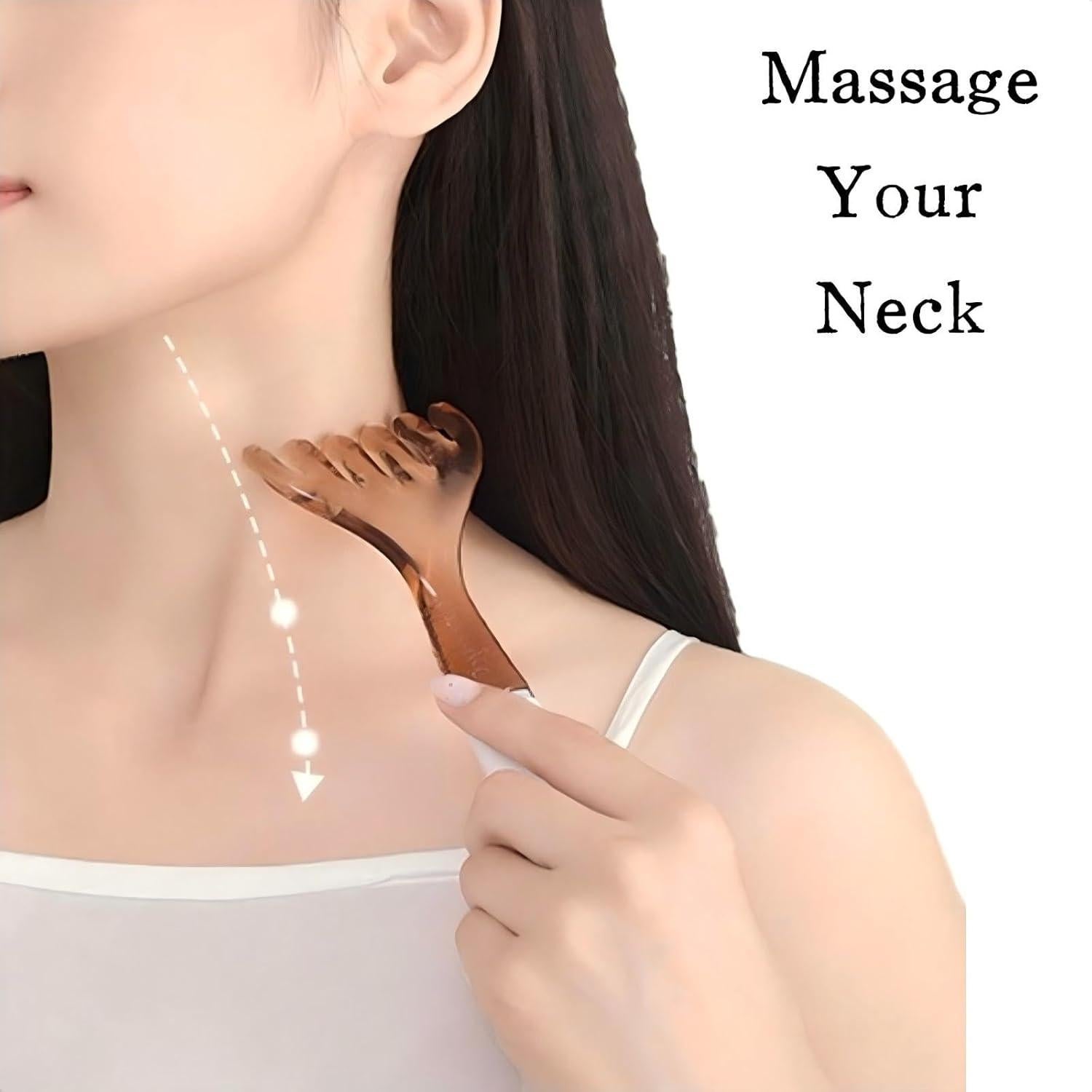 Peine de Masaje KINTEGOOD con Bolas Magnéticas Doble Cabeza