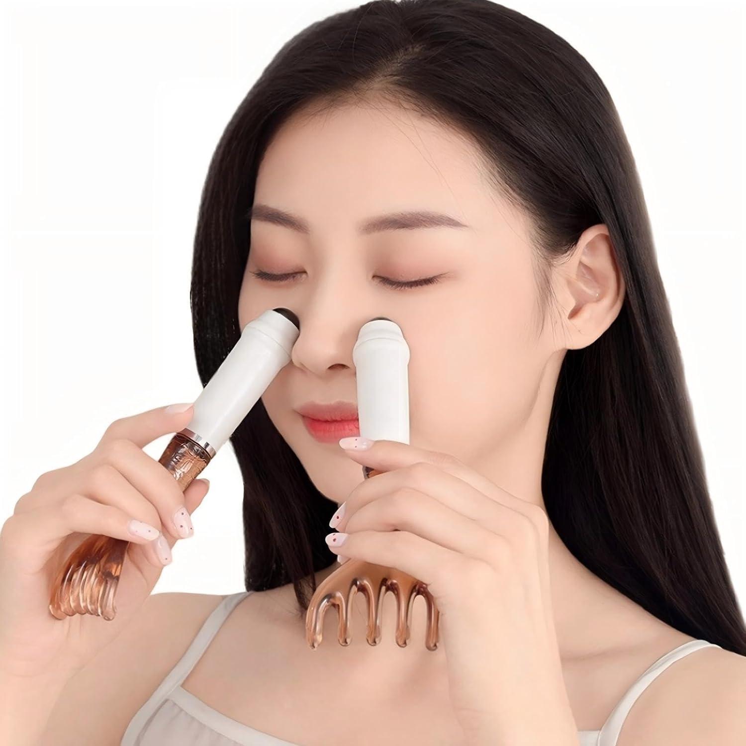 Peine de Masaje KINTEGOOD con Bolas Magnéticas Doble Cabeza