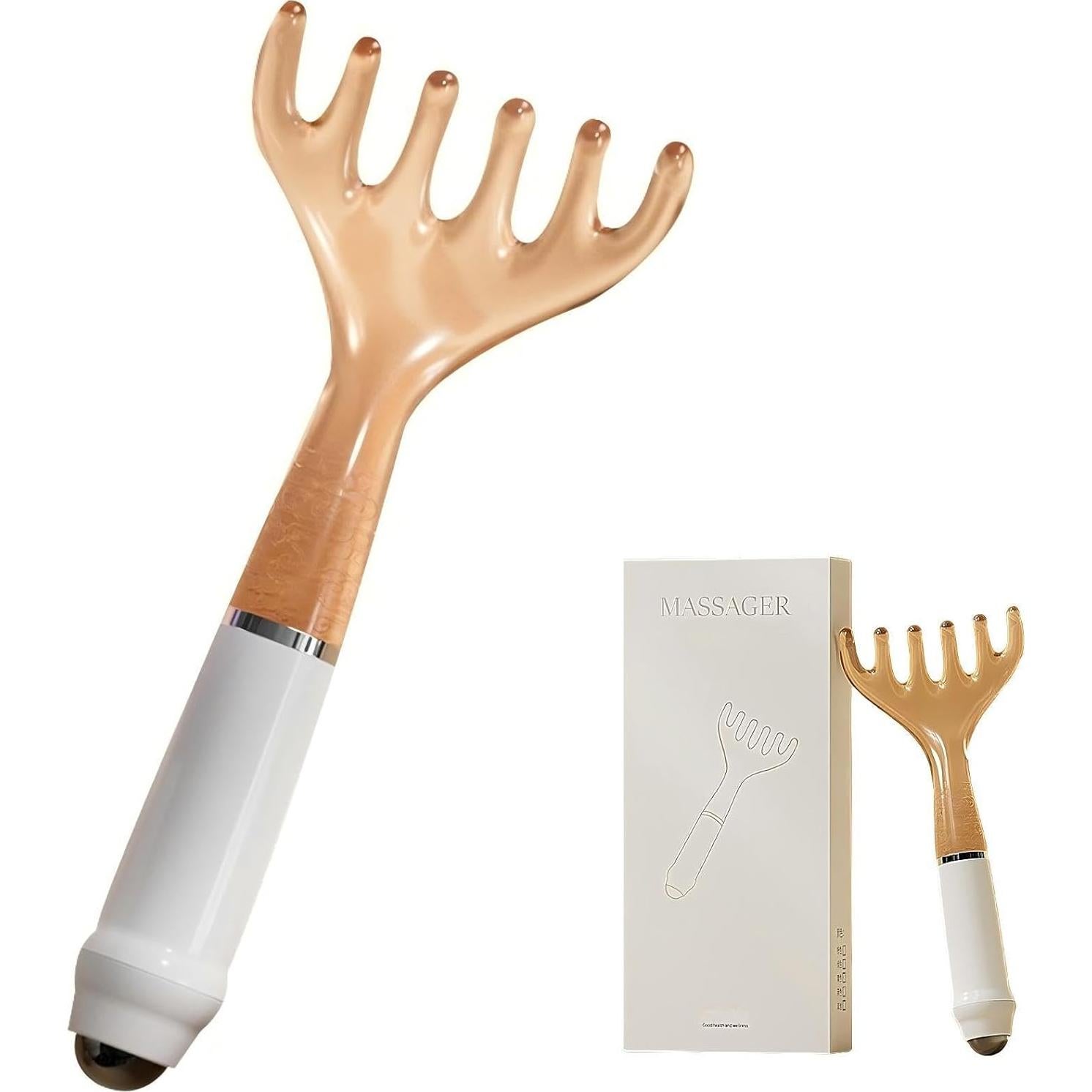 Peine de Masaje KINTEGOOD con Bolas Magnéticas Doble Cabeza