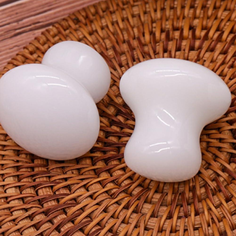 Masajeador Gua Sha Facial Uonlytech 2 Piezas Jade Blanco