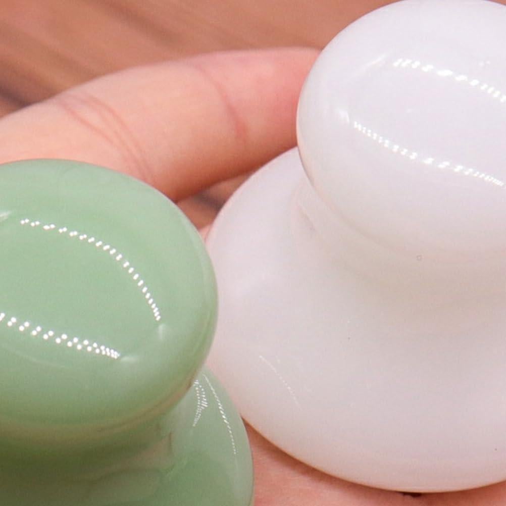 Masajeador Gua Sha Facial Uonlytech 2 Piezas Jade Blanco