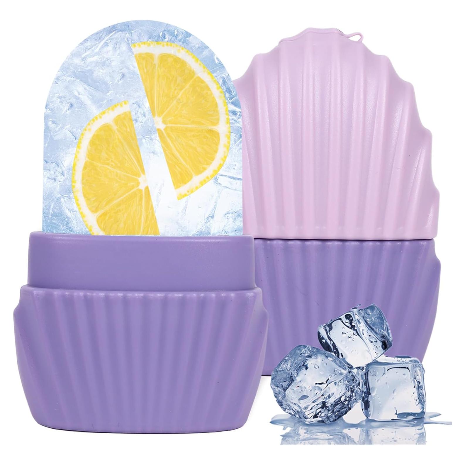 Rodillo de Hielo Facial Daifanni Sirena Morado 5.46x3.51cm