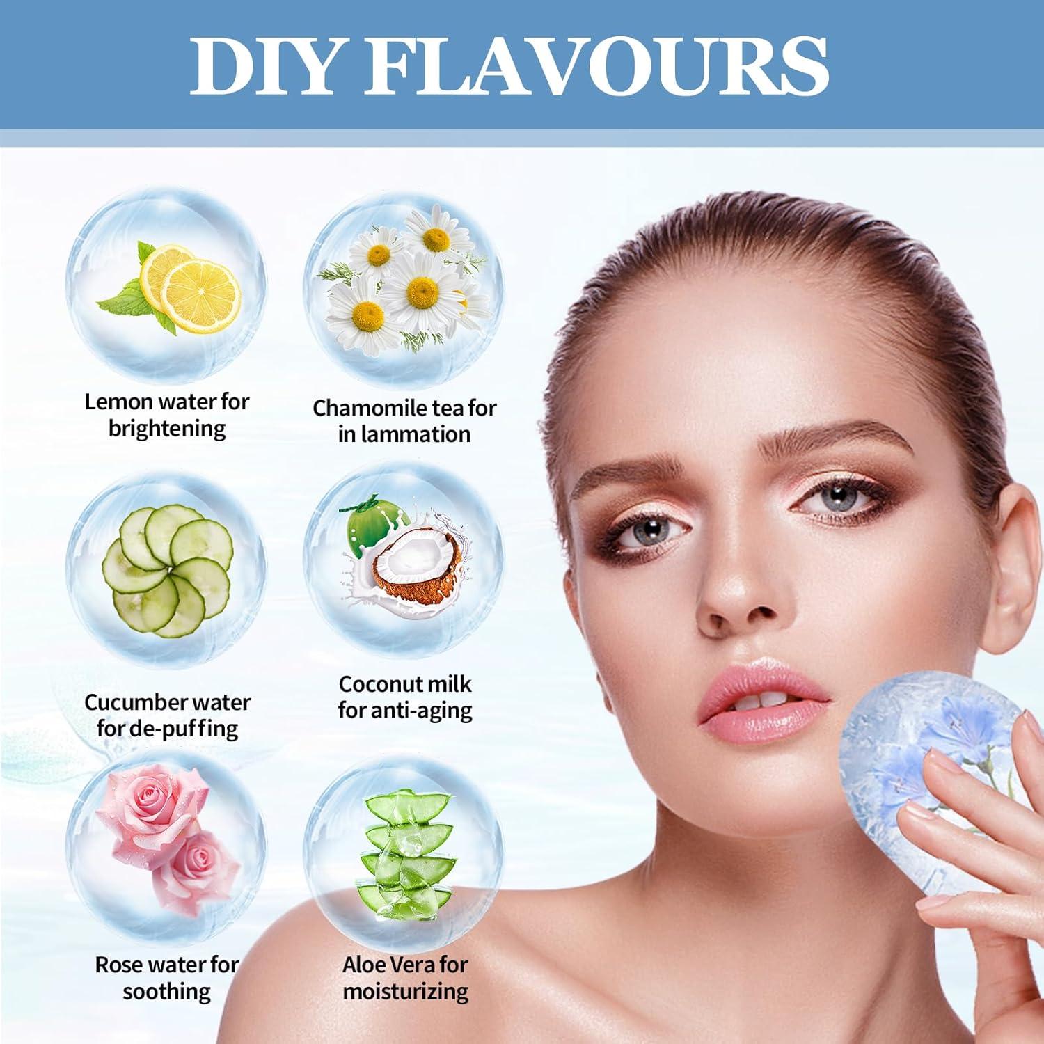 Rodillo de Hielo Facial Daifanni Sirena Morado 5.46x3.51cm