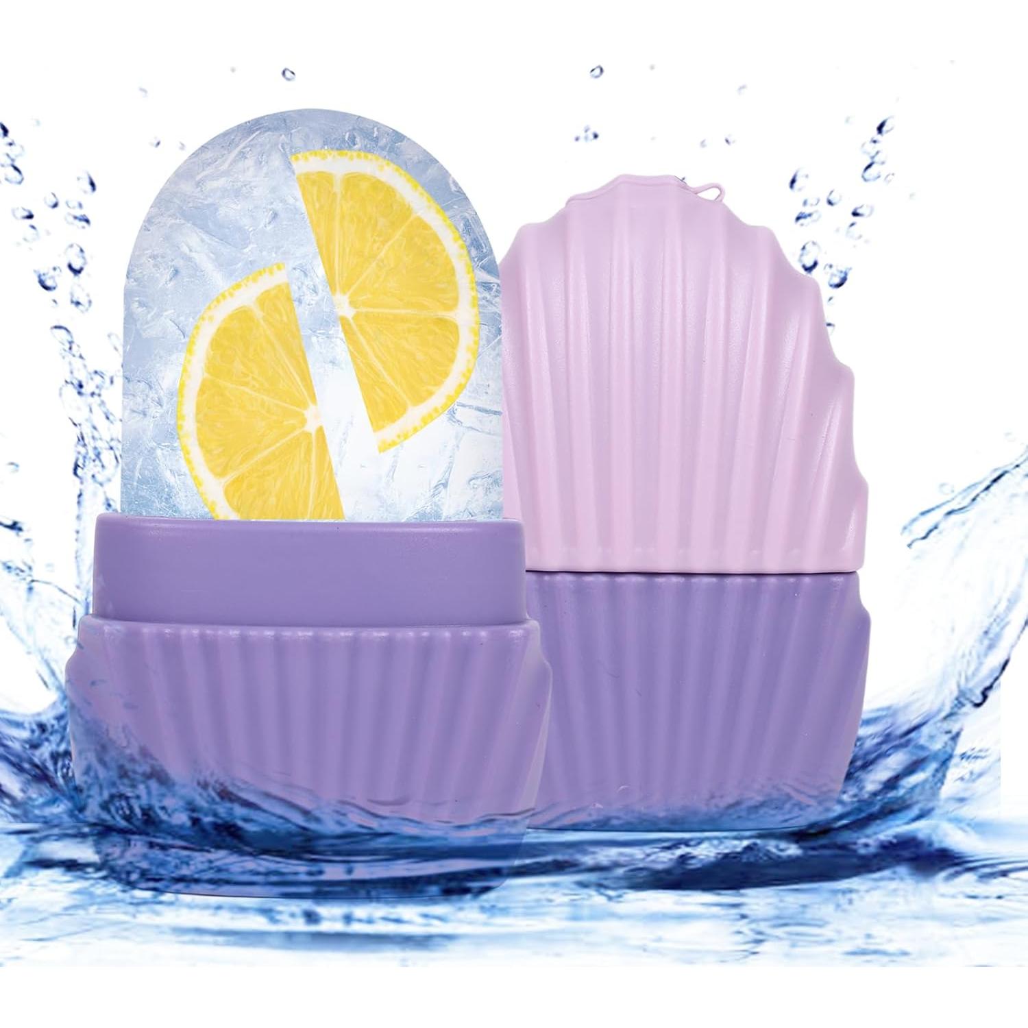 Rodillo de Hielo Facial Daifanni Sirena Morado 5.46x3.51cm