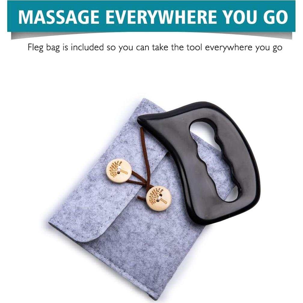 Herramienta de Masaje Gua Sha de Piedra Bian - Alivio Muscular