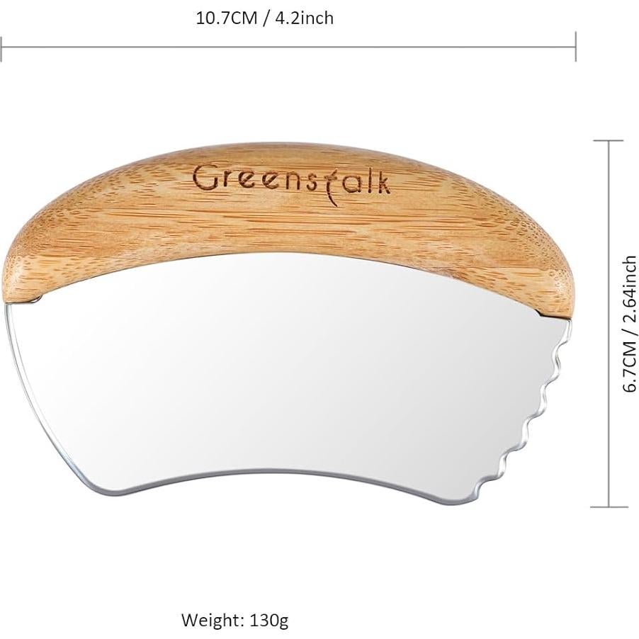 Gua Sha Facial y Corporal Greenstalk Acero Inoxidable 10.5cm
