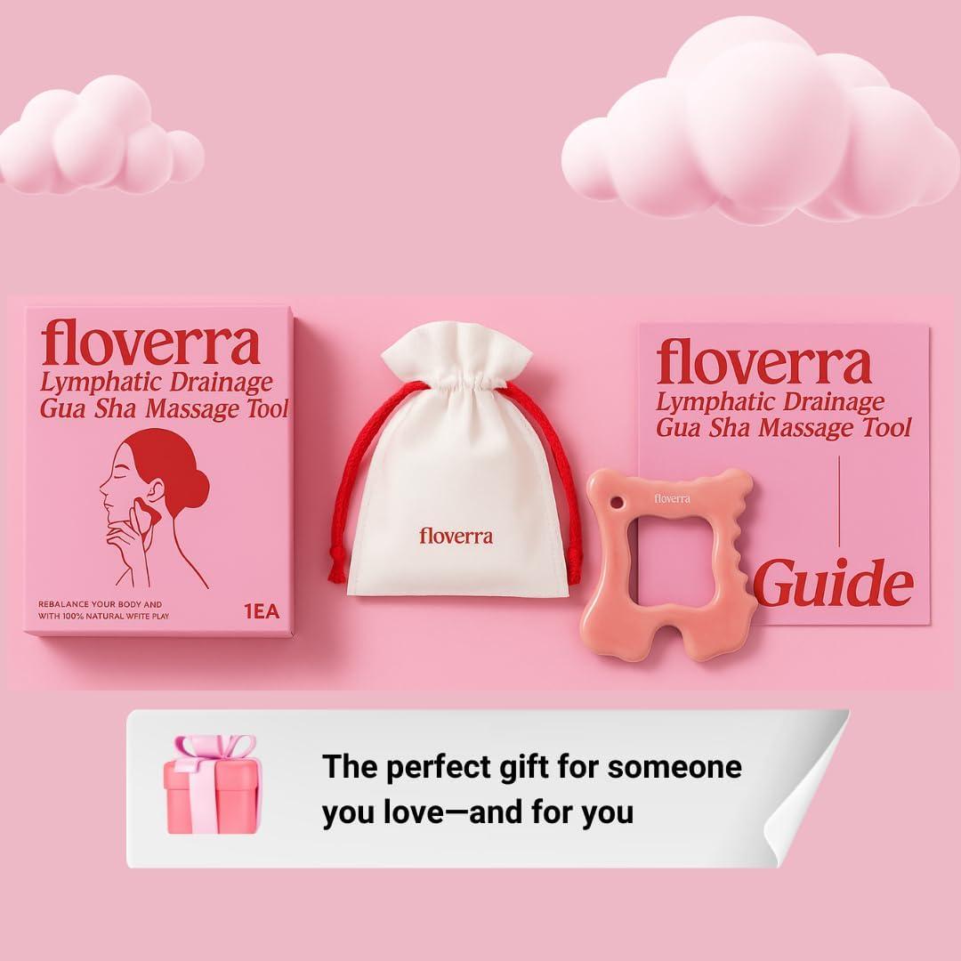 Herramienta de Masaje Gua Sha Cerámica Floverra 9.4x9.4cm