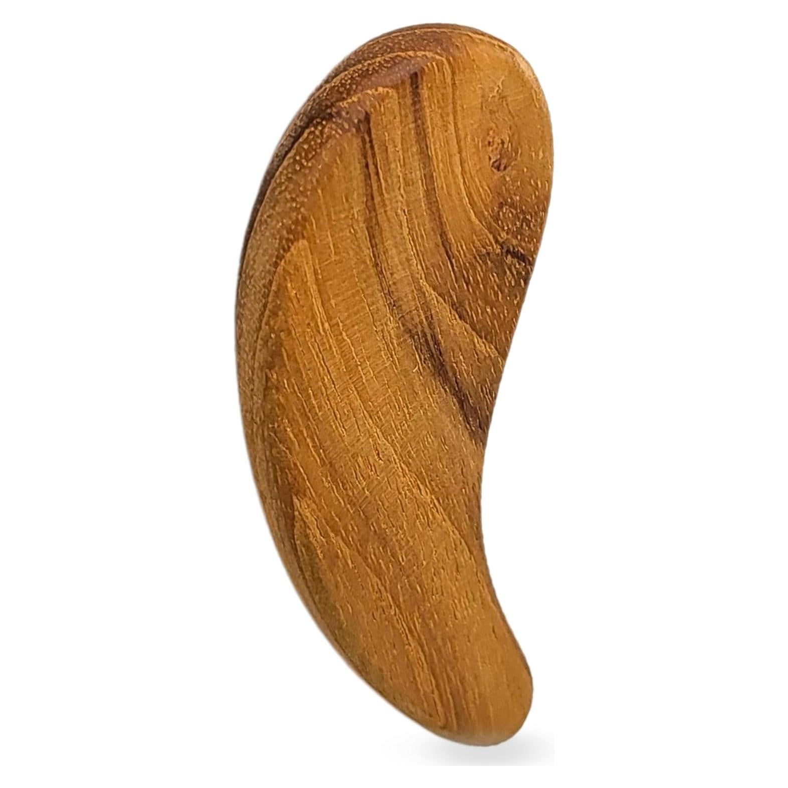 Gua Sha de Madera de Teca Gwynth para Masaje Facial y Corporal