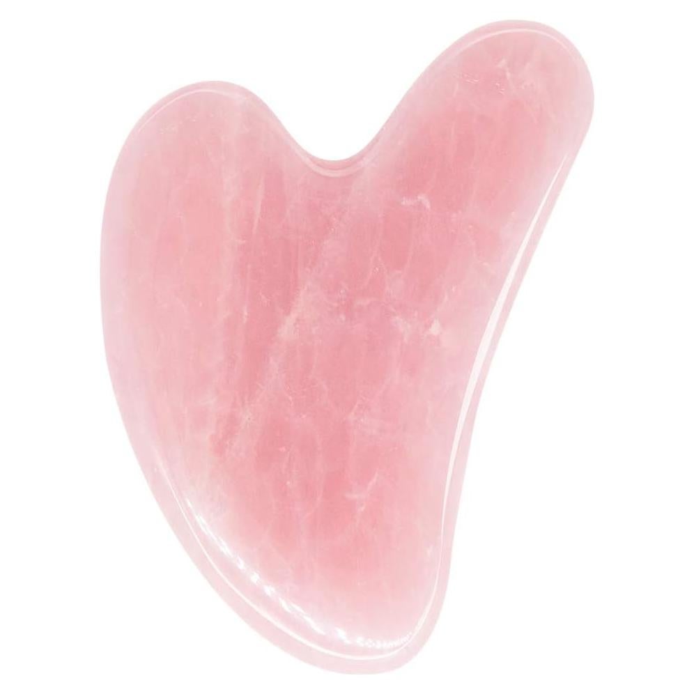 Herramienta de Masaje Gua Sha Cuarzo Rosa AOVIOANDY 7.6x5.1cm