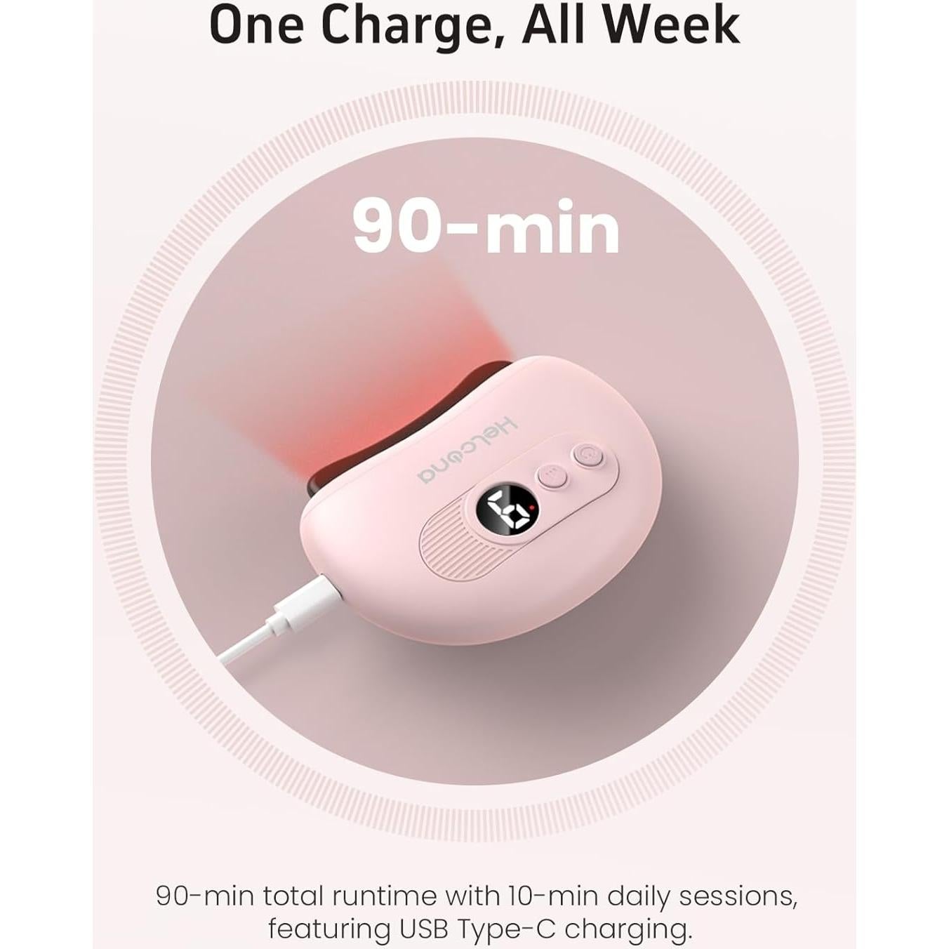 Masajeador Facial Gua Sha Eléctrico Helcona con Calor y Vibración