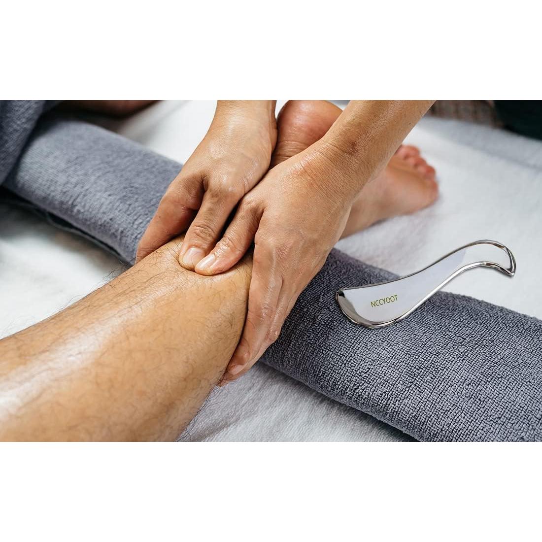 Herramienta Gua Sha de Acero Inoxidable NCCYOOT para Masaje Muscular
