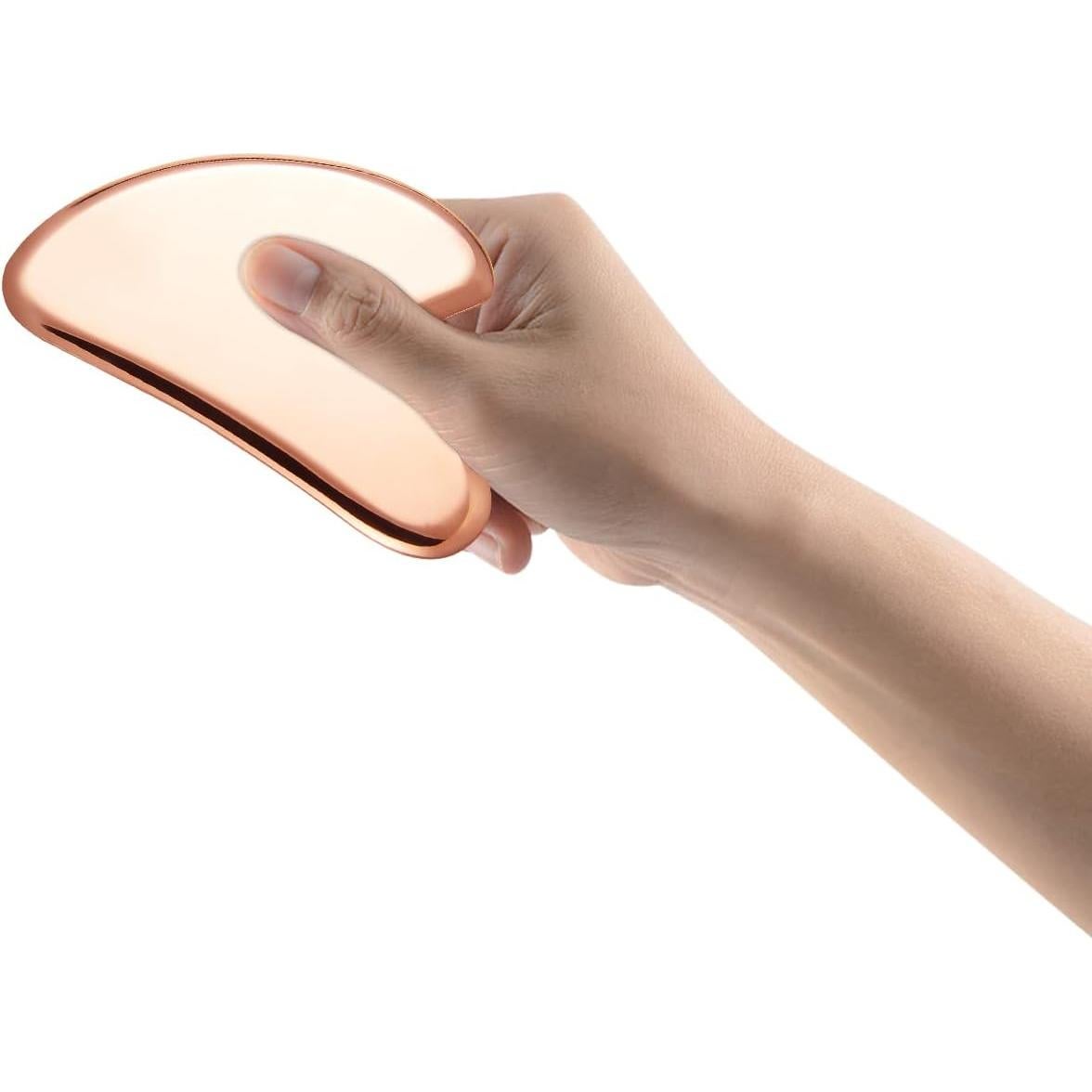 Masajeador Facial Gua Sha MagEnergy de Cobre Puro 7.62x5.08cm