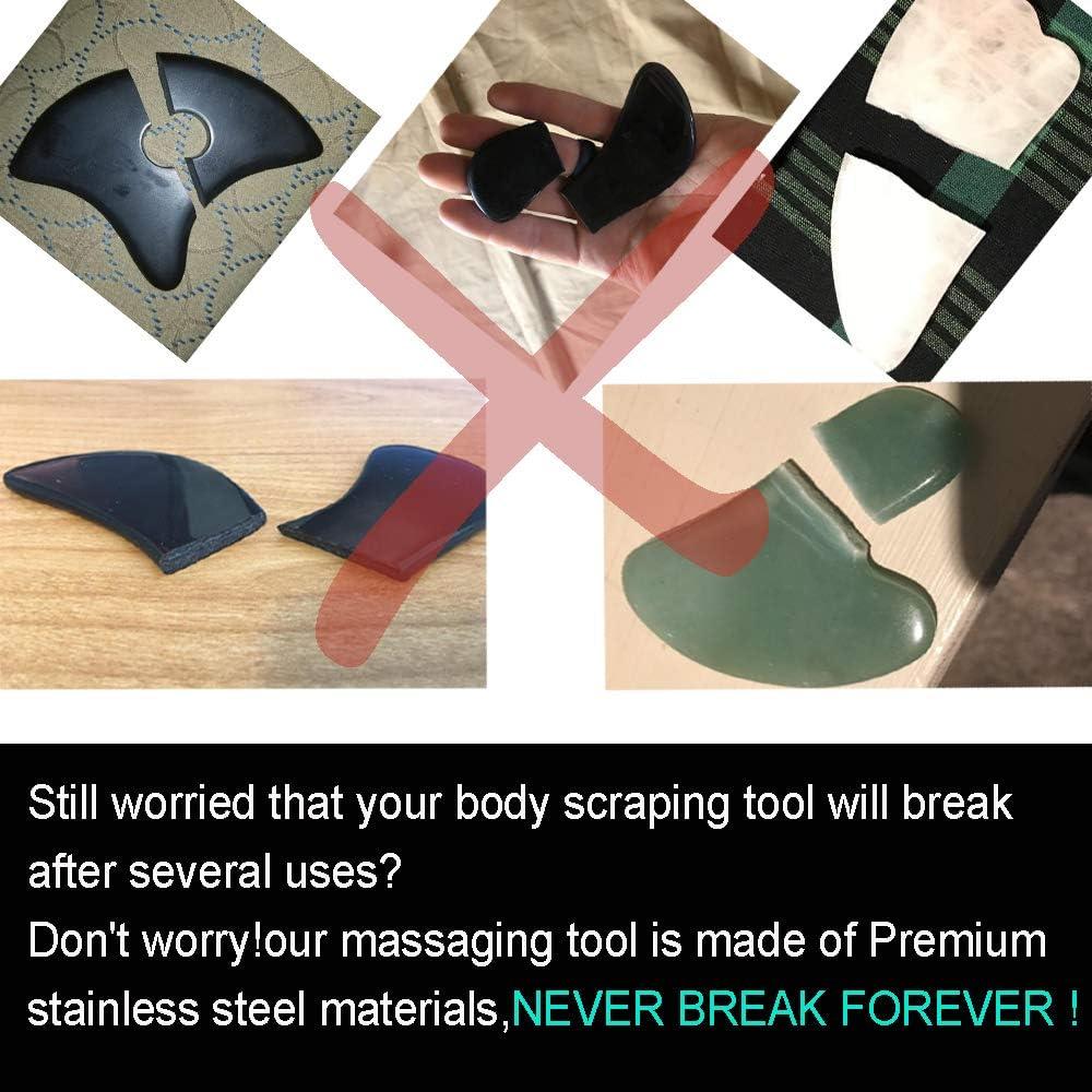 Herramienta Gua Sha WATERDR de Acero Inoxidable - Masaje Terapéutico