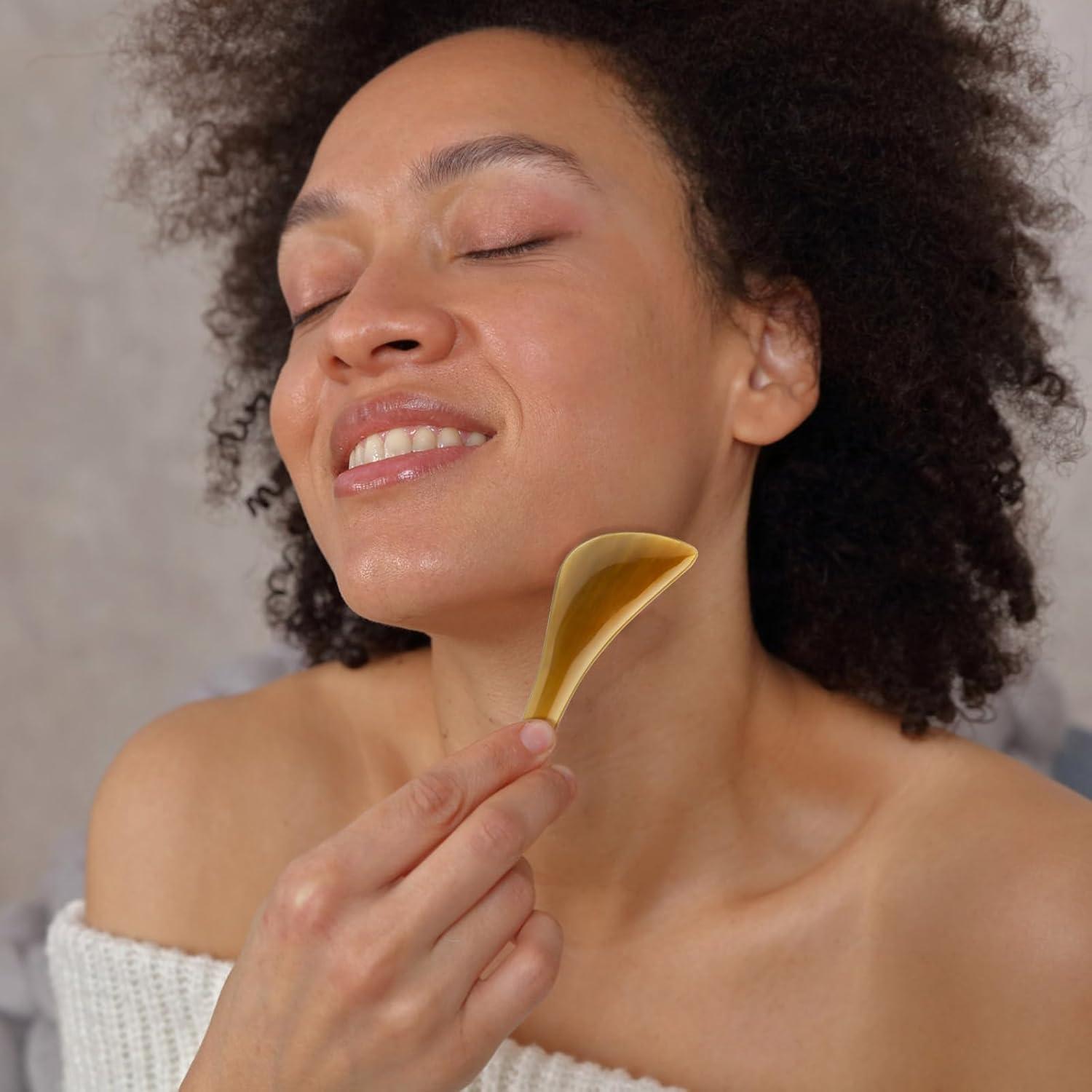 Gua Sha Facial Ideyard de Cuerno de Buey - Masaje y Acupresión