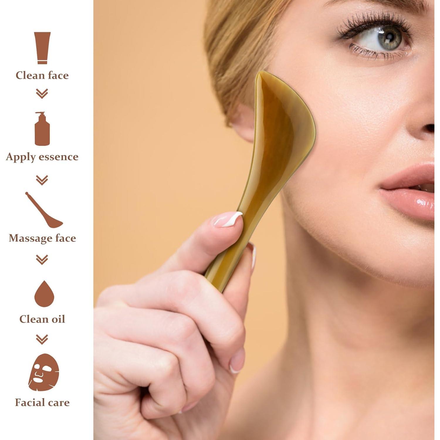 Gua Sha Facial Ideyard de Cuerno de Buey - Masaje y Acupresión